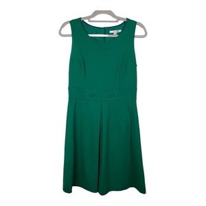 J Boden Green‎ Belle Ponte Sleeveless Dress Sz 6R